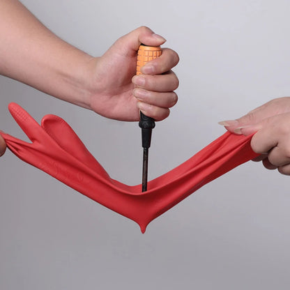 Solidne gumowe rękawice 38cm idealne do sprzątania