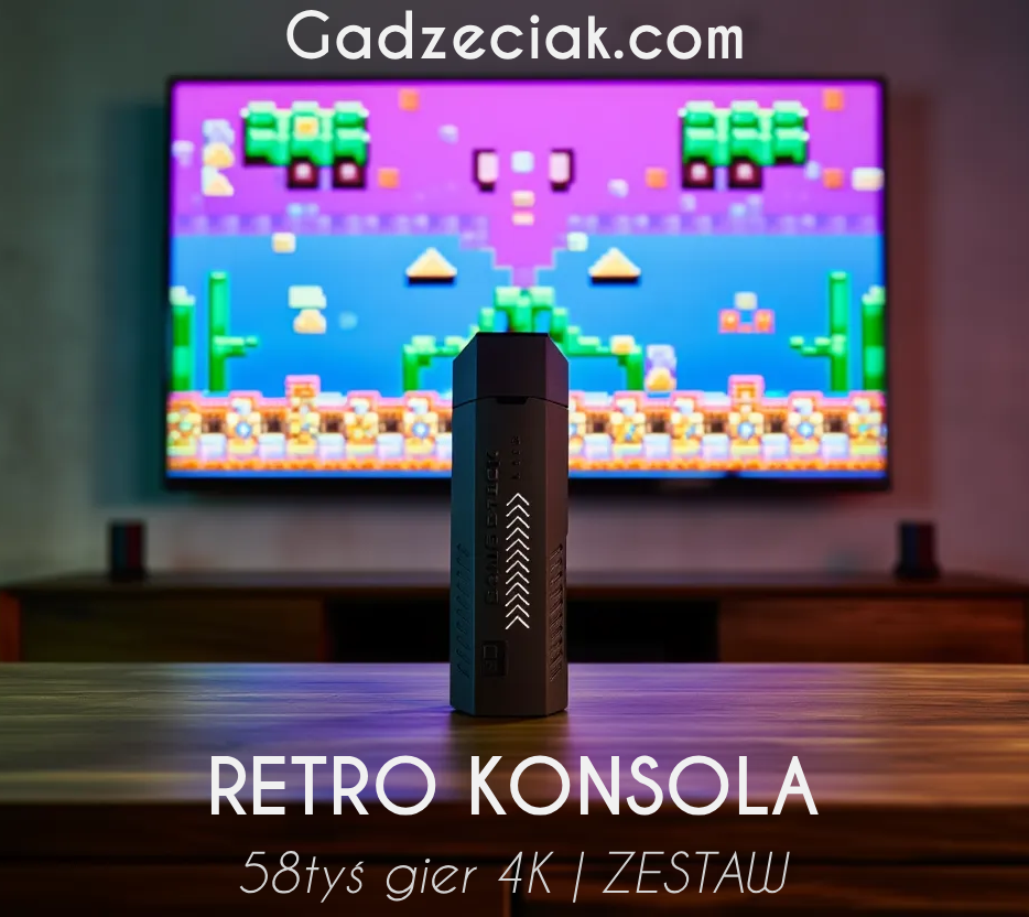 Konsola retro GD10 Plus 4K – 58 000 gier + 2 pady + 256 GB