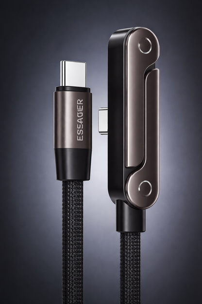 ChargeX | Wielofunkcyjny kabel do ładowania ze stojakiem 240W Typu C 1.5M