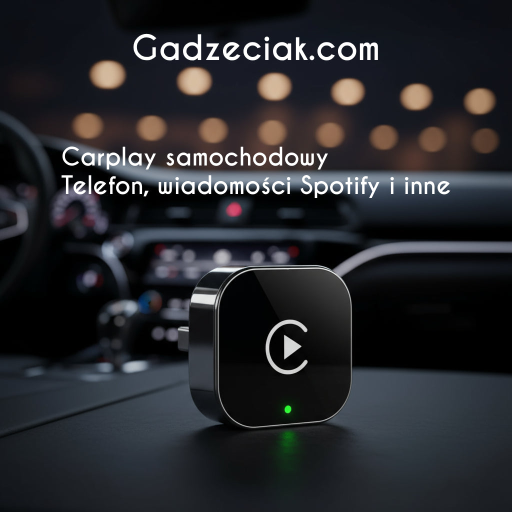 Gadzeciak.com - Carplay samochodowy Telefon, wiadomości Spotify i inne